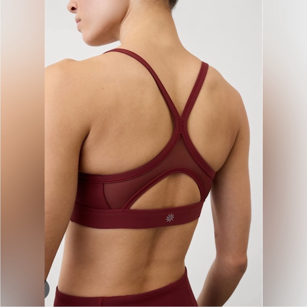 Athleta Burgandy Sports Bra